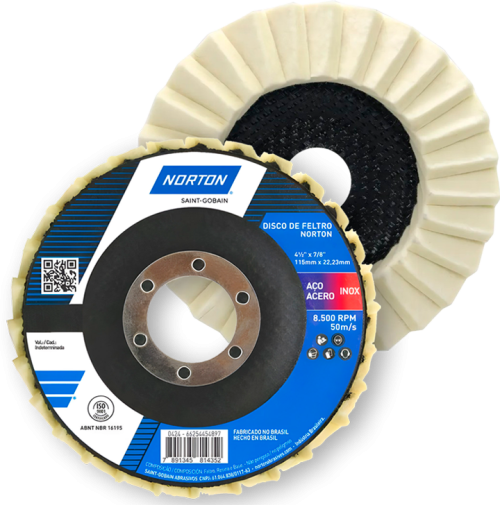 Disco Flap Fieltro con Soporte Norton